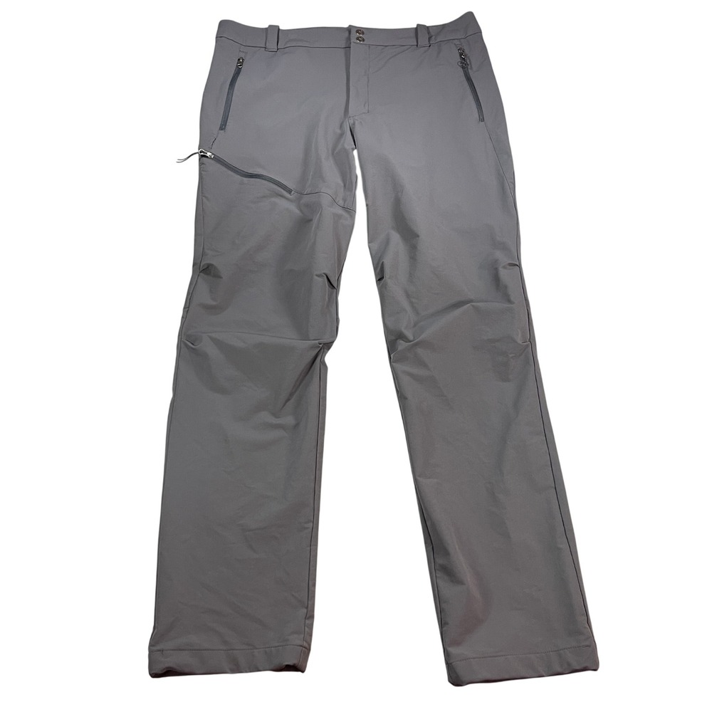 REI Activator Stretch Technical Hiking Pants Mens 37x33 Asphalt Gray Outdoor DWR